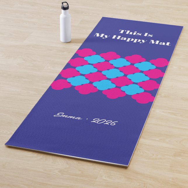 This Is My Happy Mat Personalised Dopamine Colours (In Situ)