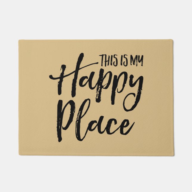 This is my happy place doormat (Front)