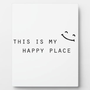this is my happy place simple modern design plaque
