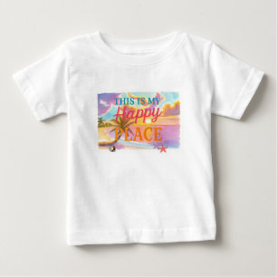 This is my happy place - Tropical Beach Baby T-Shirt