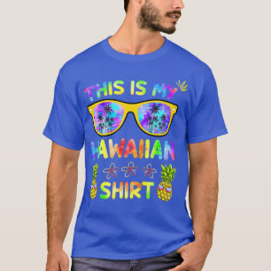This Is My Hawaiian  Luau Aloha Hawaii Beach Pinea T-Shirt