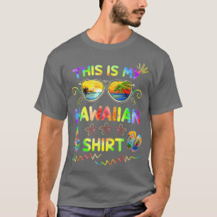 This Is My Hawaiian  Luau Aloha Hawaii Beach Pinea T-Shirt