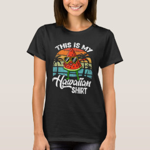 This Is My Hawaiian  Retro Style Sunset Dabbing Me T-Shirt