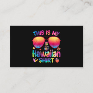 This Is My Hawaiian Shirt Luau Aloha Hawaii Beach Business Card