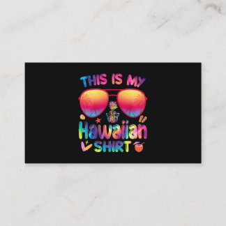 This Is My Hawaiian Shirt Luau Aloha Hawaii Beach  Business Card