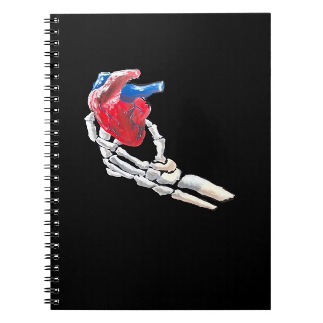 This Is My Heart - Skeleton Heart Hands Notebook (Front)