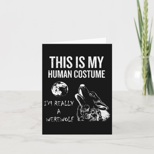 This Is My Human Costume  Card (Front)