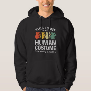 This Is My Human Costume Funny Koala Animal Lover Hoodie