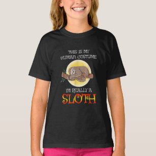 This is My Human Costume Funny Sloth Halloween T-Shirt