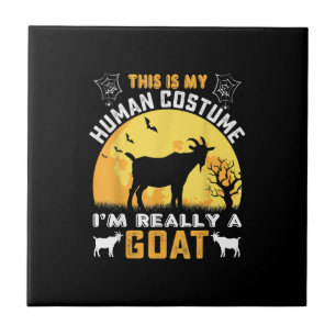 This Is My Human Costume Goat Gift Ceramic Tile