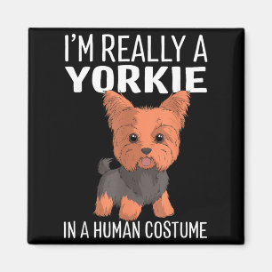 This Is My Human Costume Im A Yorkie Dog Halloween Magnet