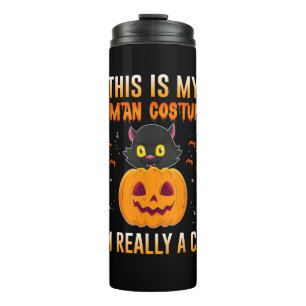 This Is My Human Costume I'm Really A Cat Pumpkin  Thermal Tumbler