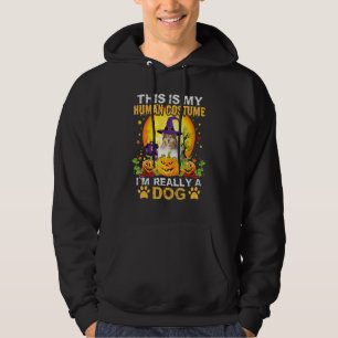 This Is My Human Costume I'm Really A Dog Shetland Hoodie