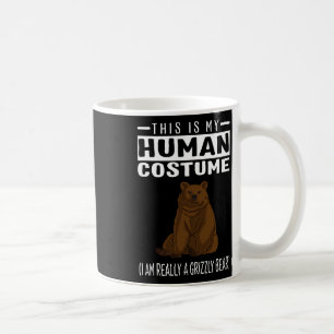 This Is My Human Costume I'm Really A Grizzly Bear Coffee Mug