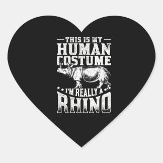 this is my human costume im really a rhino heart sticker