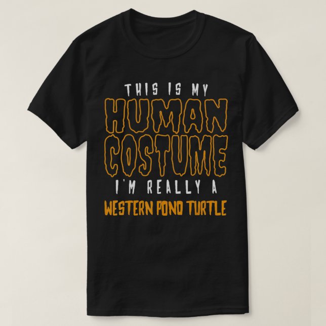 This Is My Human Costume I'm Really A Western Pond T-Shirt (Design Front)