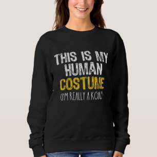 This Is My Human Costume Koala Halloween Lazy Easy Sweatshirt