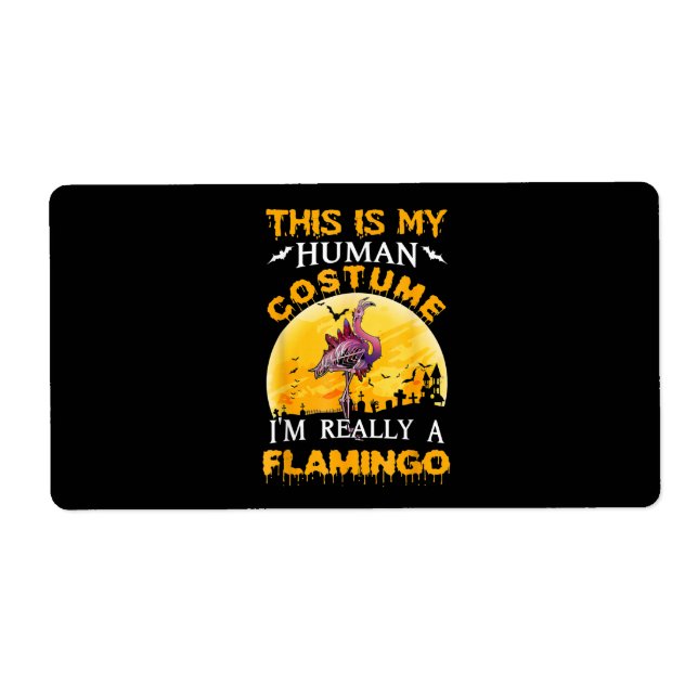 This Is My Human Costume Really Flamingo Halloween (Front)