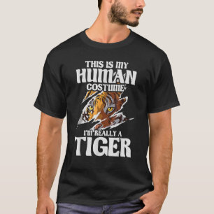 This Is My Human Costume Tiger Safari Animal Zoo T-Shirt