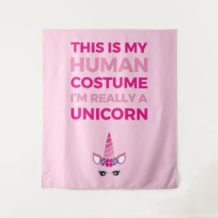 This Is My Human Costume - Unicorn Edition I Tapestry