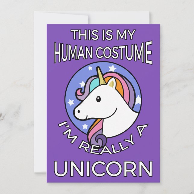 This Is My Human Costume - Unicorn Edition II (Front)