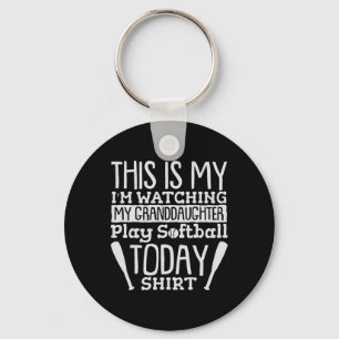 This Is My I'm Watching My Granddaughter Play Soft Key Ring
