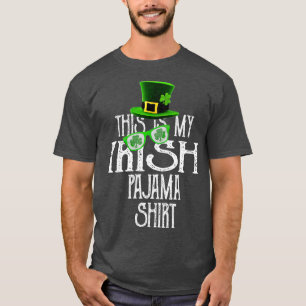 This Is My Irish Pajama Shamrock GreenClover Boy T-Shirt