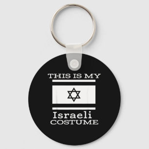 This is my Israeli Costume funny Halloween Costume Key Ring
