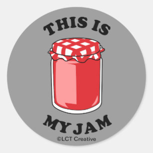 This Is My Jam Classic Round Sticker