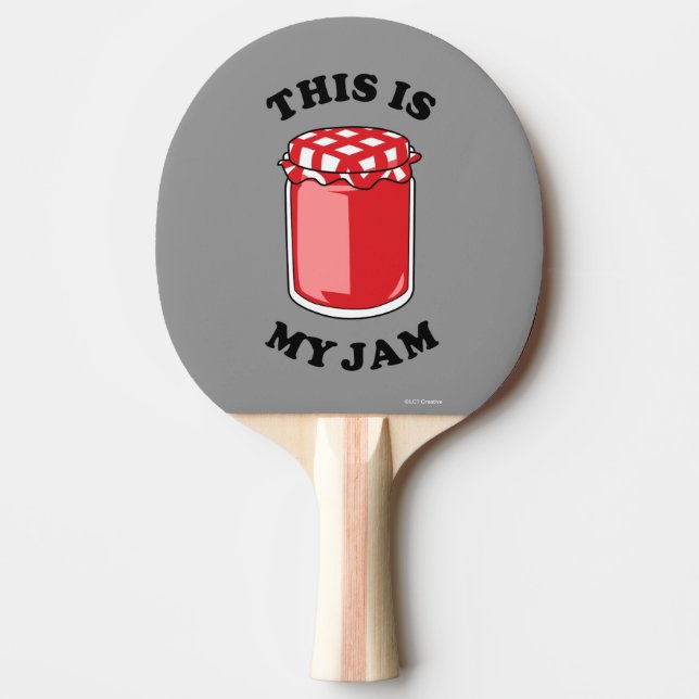 This Is My Jam Ping Pong Paddle (Front)