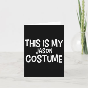 This Is My Jason Costume Halloween Simple Costume Card