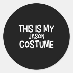 This Is My Jason Costume Halloween Simple Costume Classic Round Sticker
