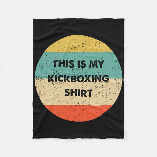 This Is My Kickboxing  Fleece Blanket (Front)