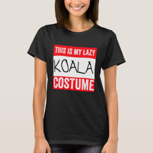 This Is My Lazy Koala Costume Halloween T-Shirt