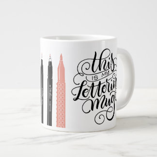 This is my lettering mug - Brush pens