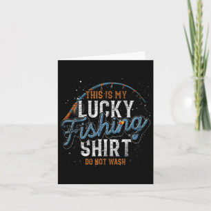 This Is My Lucky Fishing Shirt Fisherman Funny Fis Card