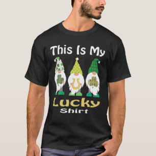 This Is My Lucky Funny Clovers St Patrick's Day Gn T-Shirt