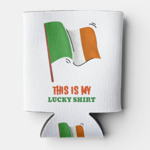 This Is My Lucky Shirt Can Cooler