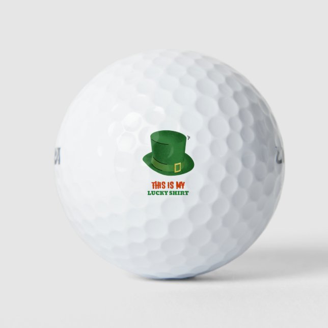 This Is My Lucky Shirt Golf Balls (Front)