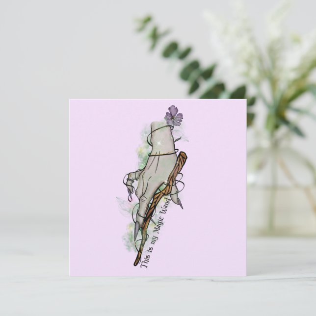 This Is My Magic Wand – Gothic Witch Hand (Standing Front)