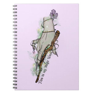 This Is My Magic Wand – Gothic Witch Hand Notebook