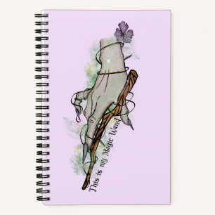 This Is My Magic Wand – Gothic Witch Hand Notebook