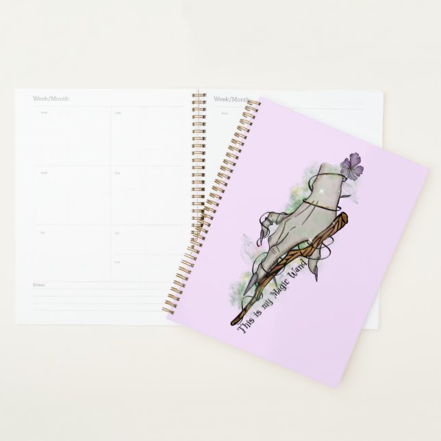 This Is My Magic Wand – Gothic Witch Hand Planner (Display)