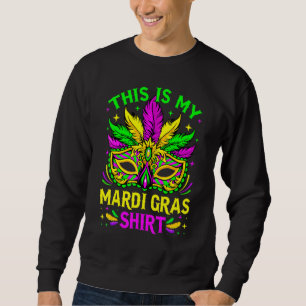 This Is My Mardi Gras Pajama Funny Mardi Gras Squa Sweatshirt