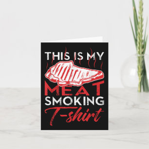 This Is My Meat Smoking Funny Bbq Smoker Barbecue Card