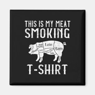 This Is My Meat Smoking Funny Bbq Smoker Grill Dad Magnet