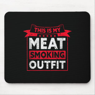 This Is My Meat Smoking Outfit Barbecue Meat Grill Mouse Pad