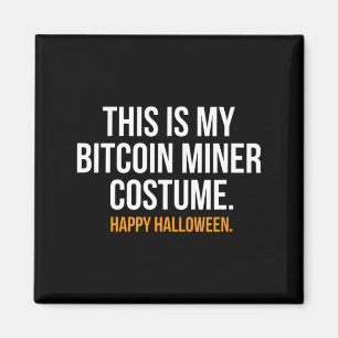 This Is My Miner Costume Funny Halloween Magnet