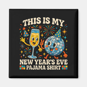 This Is My New Year’s Eve Pajama Funny Retro Gift  Magnet