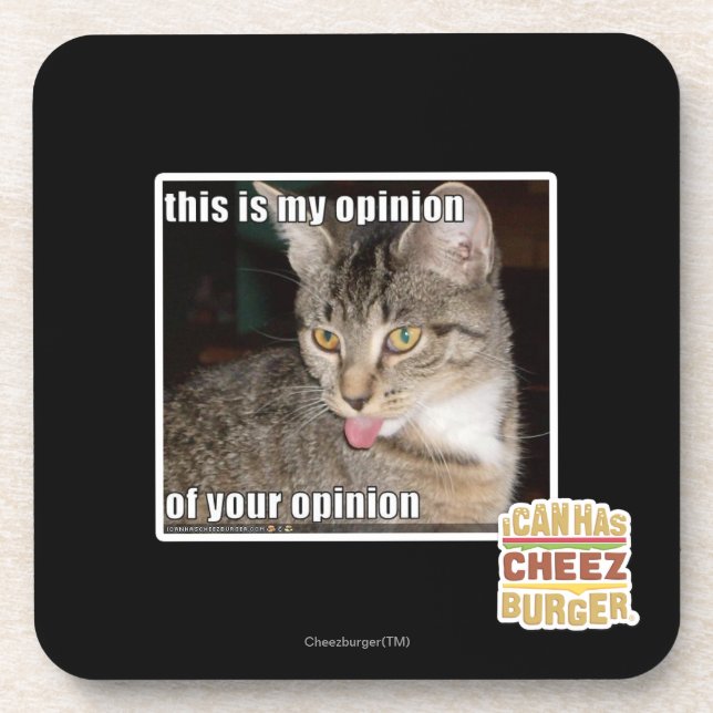 this is my opinion coaster (Front)